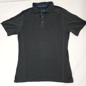KÜHL Charcoal Gray Polo Shirt | Organic Cotton Blend | Casual Outdoor Tee